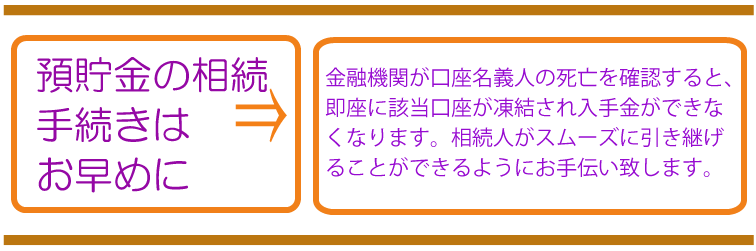 預貯金の相続手続